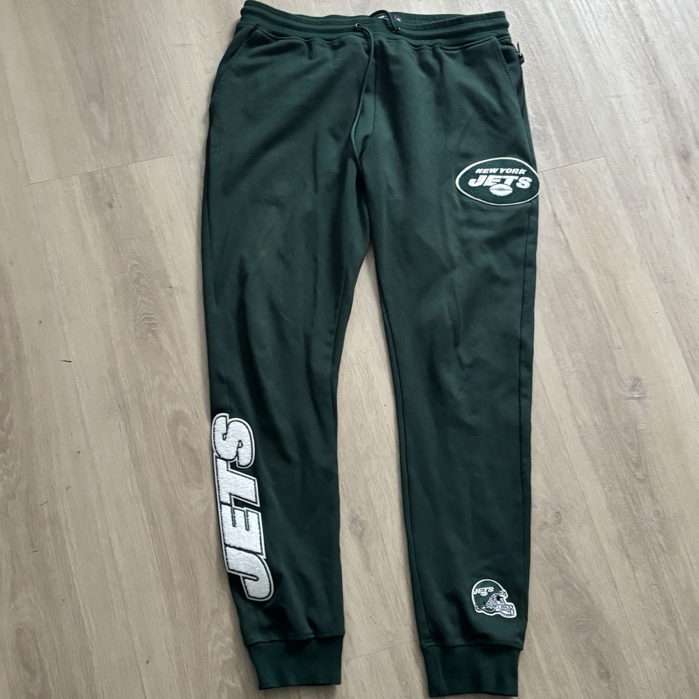 Pro Standard NY Jets Luxury Athletic Jogger Sweatpants Green Size XXL NFL Logo